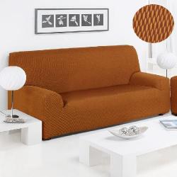 FUNDA SOFÁ ELÁSTICA SANDRA 2 PLAZAS SILLON NUEVA TEXTURA AJUSTABLE