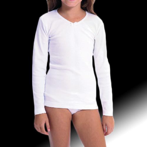Camiseta interior niña manga larga de algodón felpado Rapife 365 - Antonio  La Lola